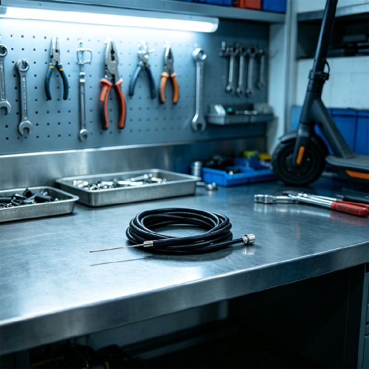 Electric Brake Line Cable Assembly, 185 cm Housing, Service Part for Rear Repair, Regular Care, and Daily Use Needs