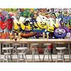 Graffiti Mural Wallpaper Graffiti 3d Wallpaper European Kids Graffiti Wallpaper For Bedroom Cafe Bar Wallpaper Mural