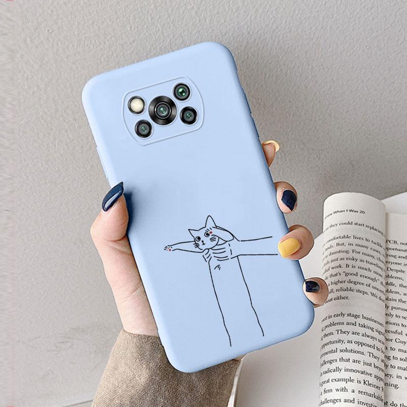 Case For Poco X3 Pro Pocox3 X 3 NFC Cute Heart Flower Back Cover Soft Silicone Matte Protective Funda For Xiaomi Poco X3 Pro Bag