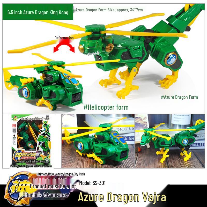 6-in-1 Transforming Mecha: Azure Dragon & Unicorn Adventures