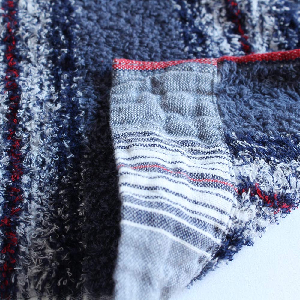 Imabari Towel Contex 40 Stripe Bath Navy Towel,