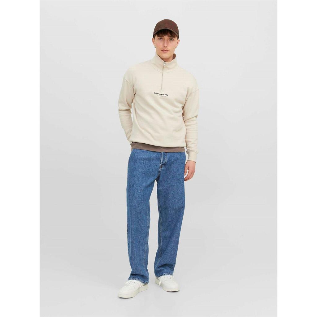 Jack And Jones Mens Alex Wide Leg Jeans