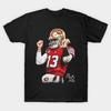 Men Black Print T-shirt Brock-Purdy No-Cut Transfer Paper Print Cotton Tshirt