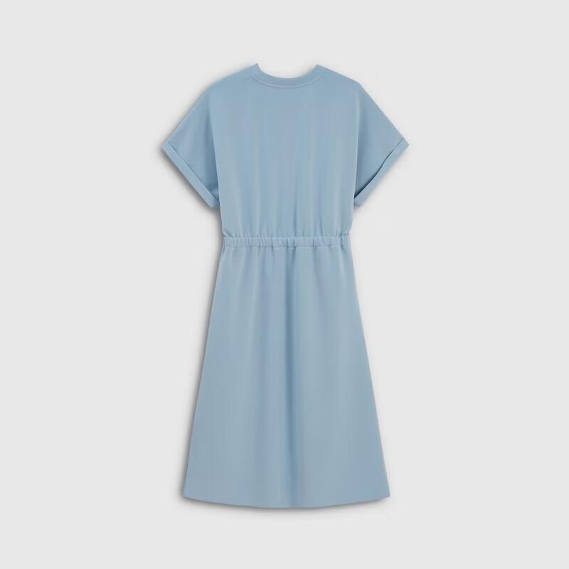 GAP Women's Modal Blend Logo Slim Fit Short Sleeve Dress