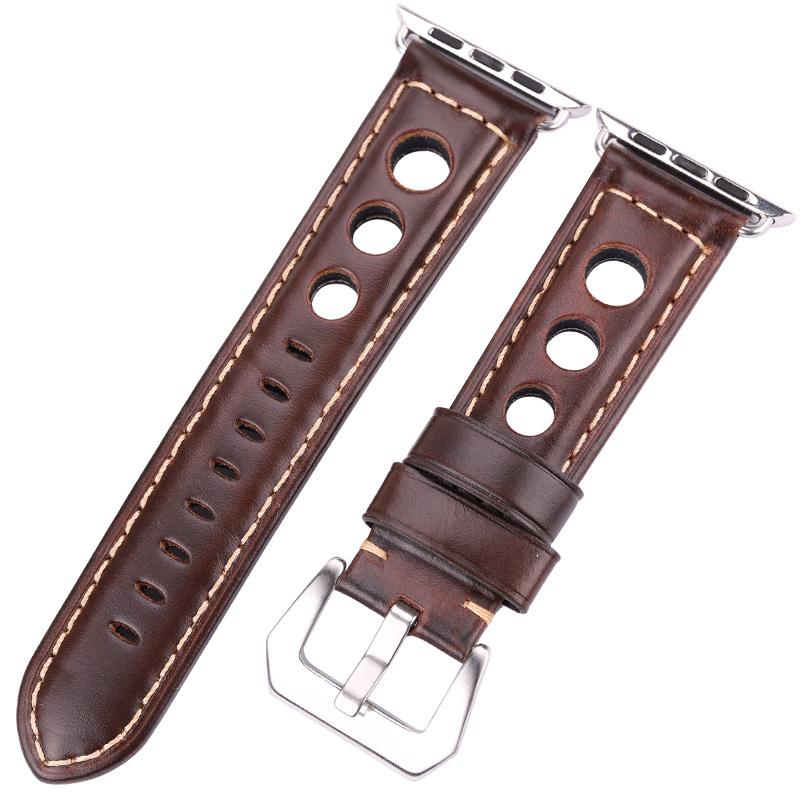 

Ремешок для часов из натуральной кожи, ремешки для часов Apple Watch Band 42 мм 38 мм, женские и мужские аксессуары для часов, ремешок 44 мм 40 мм, серия 5 4 3 2 For 38mm 40mm 41mm
