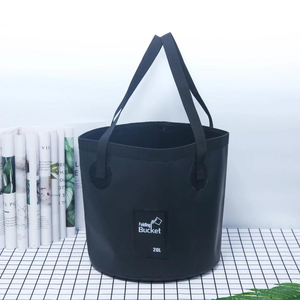 12L Portable Foldable Water Bucket Fishing Bucket Folding Water Container for Travelling Camping Hiking Fishing Washing