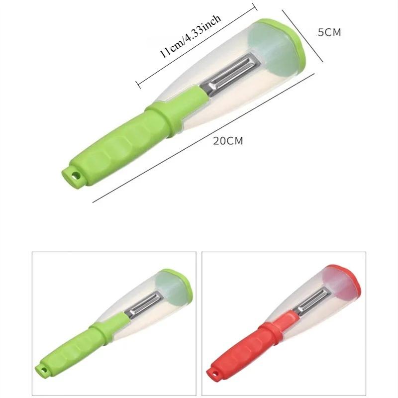 Multifunctional Peeler with Organizer Storage Type Paring Vegetable and Fruit Peeling Kitchen Tools