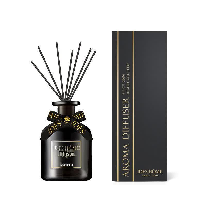 iDiffuser 220ml Flameless Rattan Aroma Diffuser