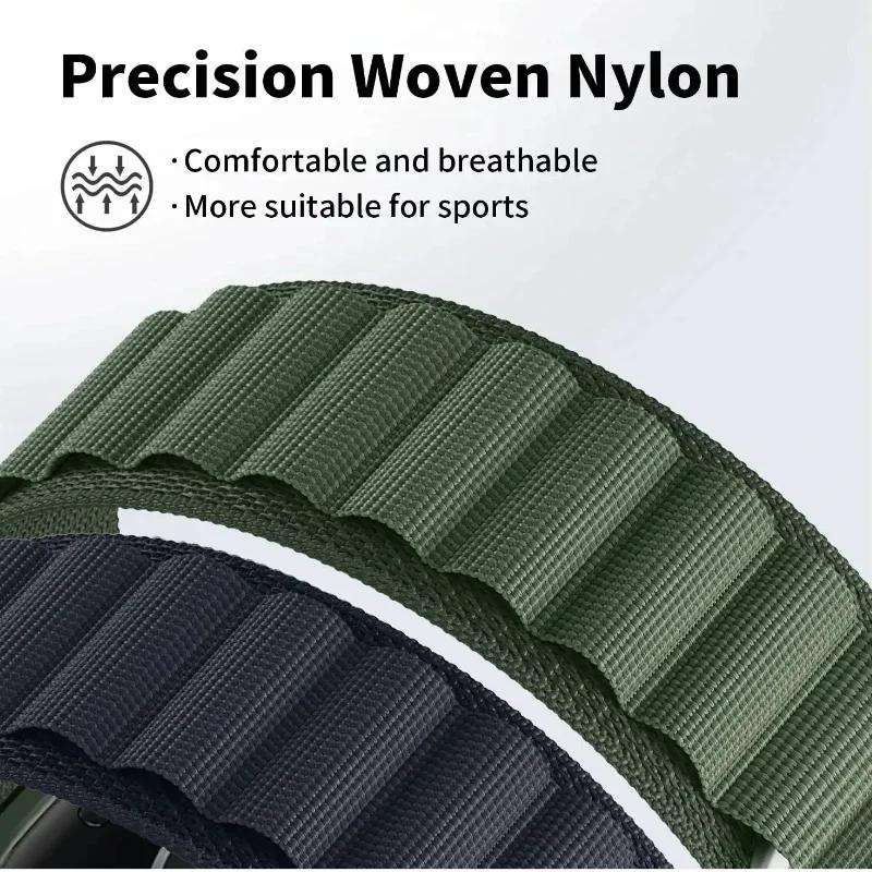 Nylonowy pasek Alpine Loop do Redmi Watch 4/5/6 Sport Oddychająca bransoleta Smartwatch do Xiaomi Mi Band 8 Pro/9 Pro Pasek Correa
