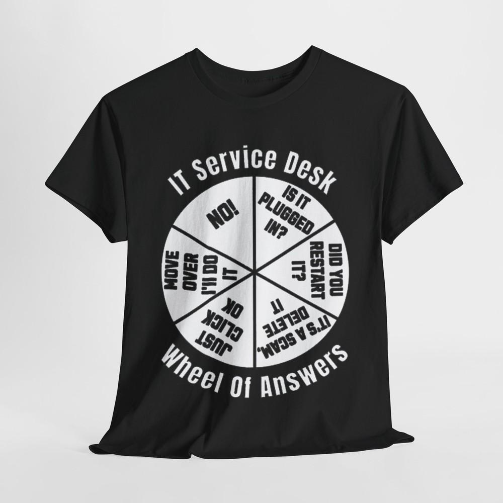 IT Service Desk Funny Graphic Unisex T Shirt TEE Mens Womens Urban Unisex T-Shirt S