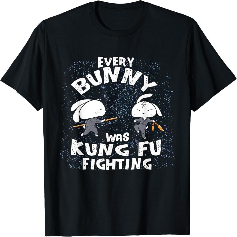 

Every Bunny Was Kung Fu Fighting Ninja Easter Bunnies Rabbit T-Shirt XXXXXL чорний