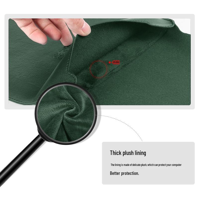 13-Inch PU Leather Laptop Stand and Protective Case with Heat Dissipation