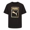 PUMA T Shirts Unisex Black Crew Neck Moderate Straight Fit 689271-01