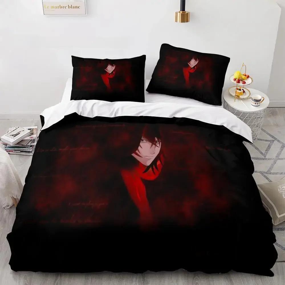 Death Note Bedding Set Single Twin Full Queen King Size Bed Set Adult Kids Bedroom Duvet Cover Sets 3D Print Anime Death Note A
