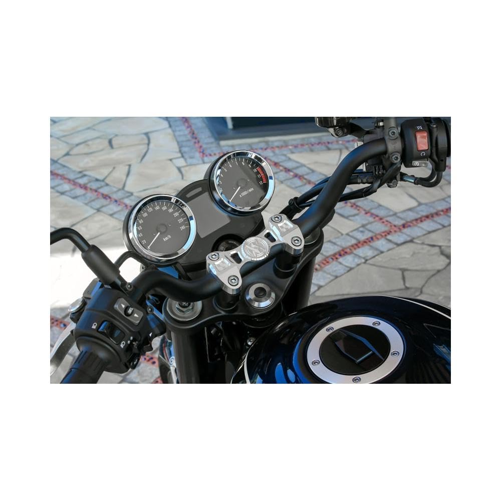 PMC Billet Honeycomb Handle Upper Shining for Part Number Clamp, Silver, Z900RS, 189-5492