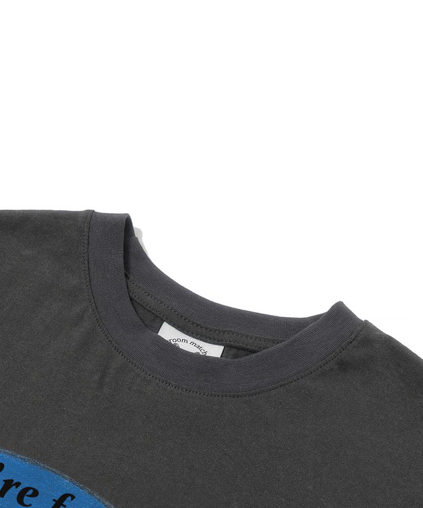 MATCHGLOBE Best Friends Crop Top (Dark Gray)