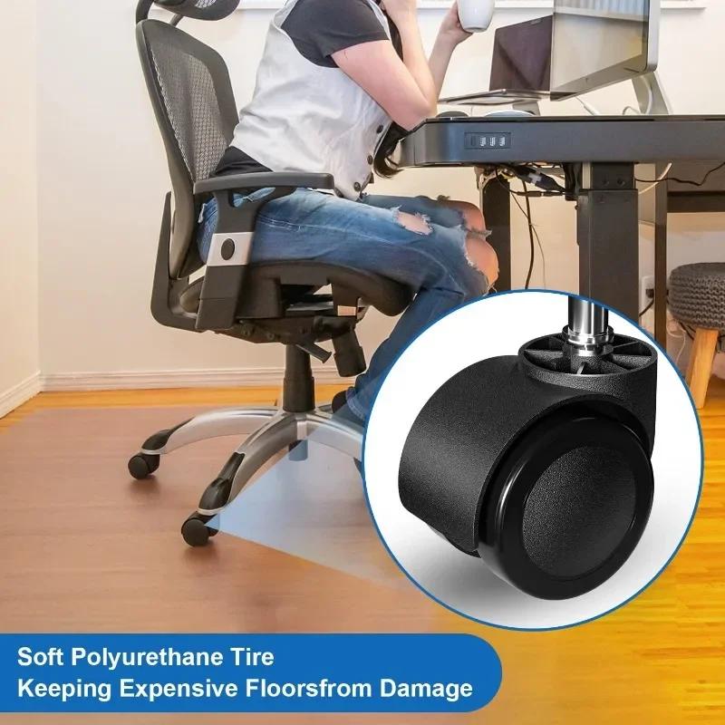 6/1PCS Universal Chair Wheel Caster Furniture Swivel Castor Office Replacement Wheels Roller Home Hardware 360° Load Bearing