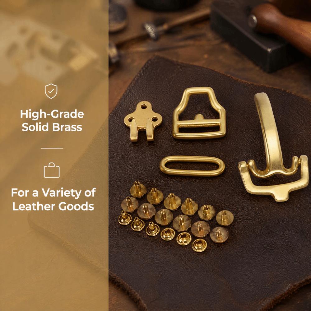 Solid Brass Brass Buckle Hardware Multi-Purpose Use Metal Belt Buckles  For Leather Goods