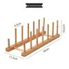Wooden Plate Display and Storage Organizer