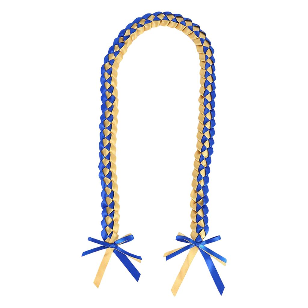 Handmade Ribbon Rope Class Of School College High School Graduation Double Necklace Leis Congratulation Party Gifts Bow Closure Jewelry For Women Men