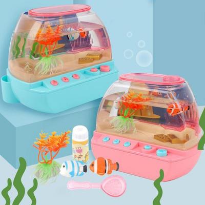 Kreatives künstliches Aquarium-Spielzeug Cartoon Süß Mini-Simulation Fischbehälter Fake Fischbehälter Leuchtend