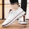 Große britische Bullock-Freizeitschuhe für Herren, Modetrend, fliegende, gewebte, atmungsaktive, leichte Sport-Loafer