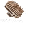 Yousheng Square Hair Scalp Massage Brush with Finger Strap Anti-Slip Hair Washing Scrubber for Deep Cleaning Exfoliating Relaxing Shower Shampoo Brush