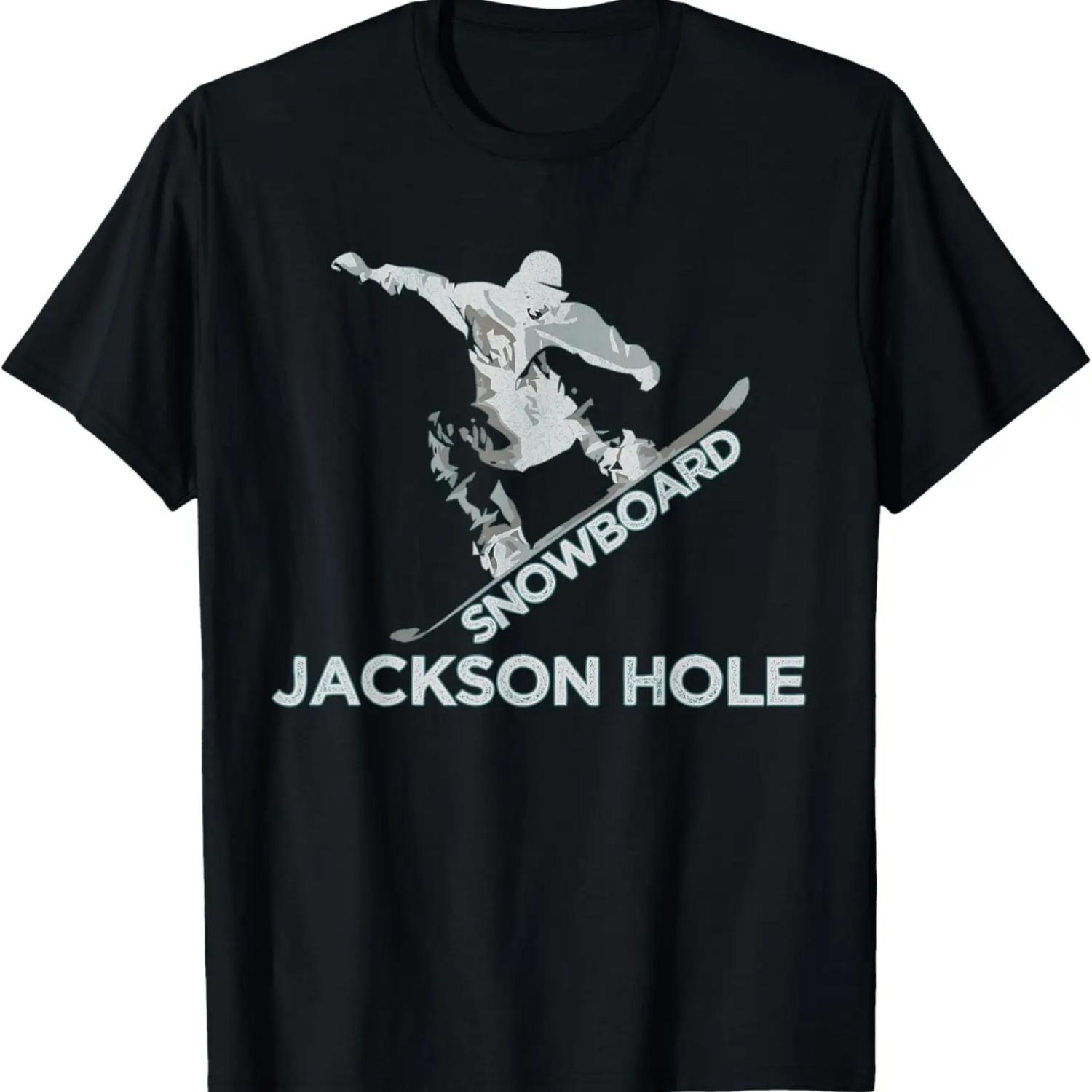 Jackson Hole Wyoming Snowboard Shirt- Jackson Hole T-Shirt S