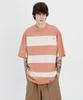 IEY Stripe Cut T-Shirt Pink/Ivory