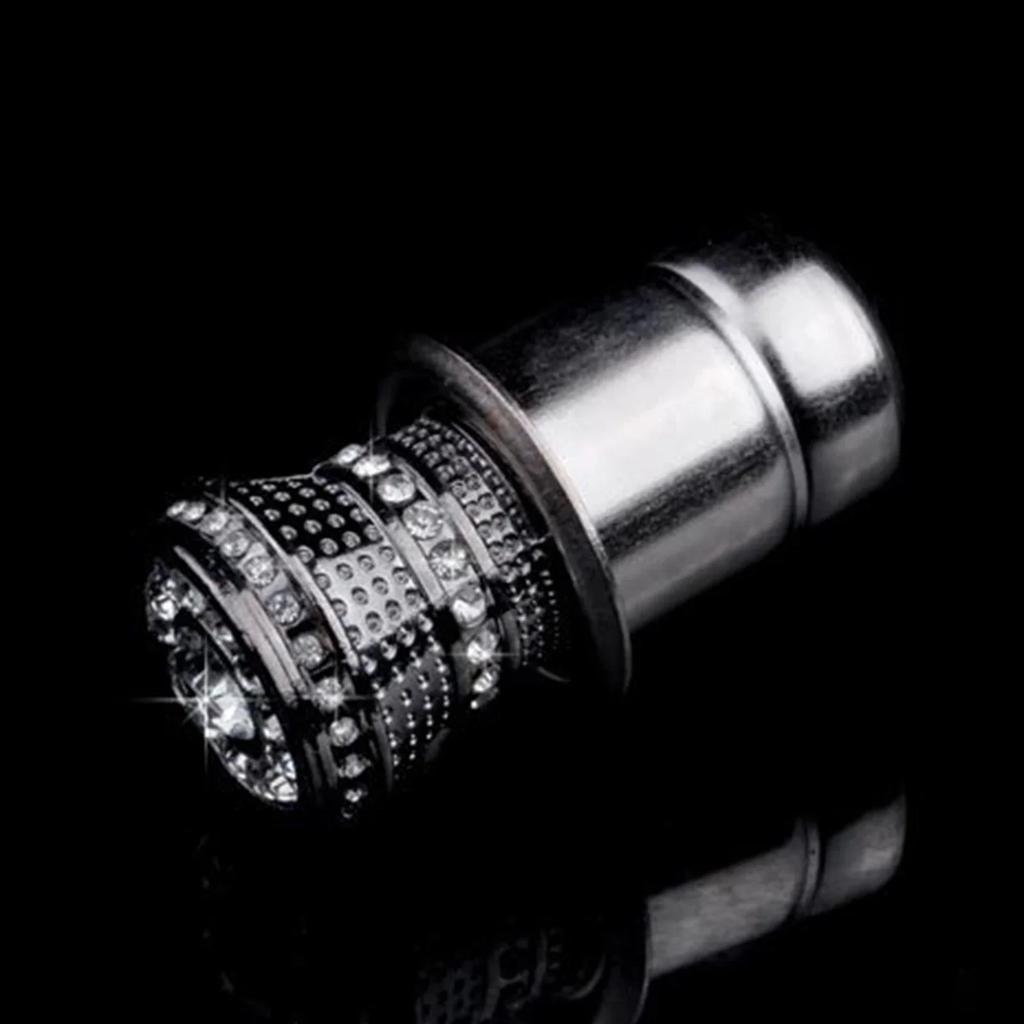 Stylish Bling-Car Power Plug Socket Plug Outlet Power 20mm Universal Faux Crystal Cigarette- Lighter Heater Sparkling Auto Decor