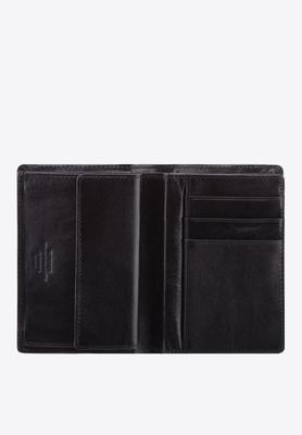 Wittchen Men's Medium Genuine Leather Wallet With Registration Document Holder Black Black Genuine Leather