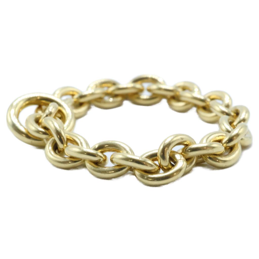 HIROTAKA K18 AB127GMR ALL ABOUT BASICS L Chain Ring Ring Yellow GoldUsed