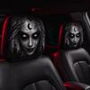 2Pcs Cartoon Car Headrest Covers Exaggerated Car Seat Headcover  Halloween Christmas Holiday