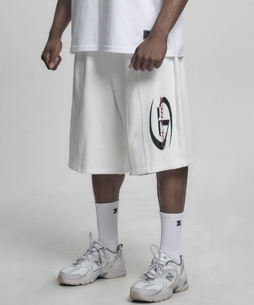 Toleonseu Symbol Piping Bermuda Shorts - White