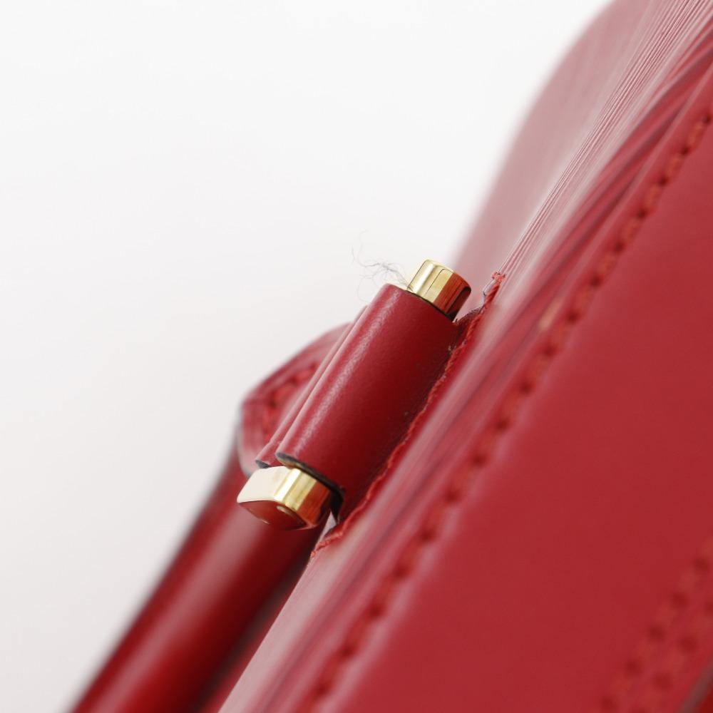 LOUIS VUITTON Sablon Handbag M52047 Red Epi Leather Women Used