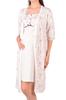 Maternity Dressing Gown Tunic Nightgown Double Set Lycra