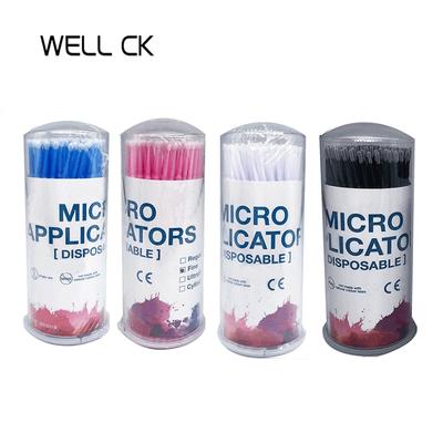 Micro-brosses dentaires jetables, 100 pièces/bouteille, applicateurs, outils d'extension pour dentisterie et Odontologia
