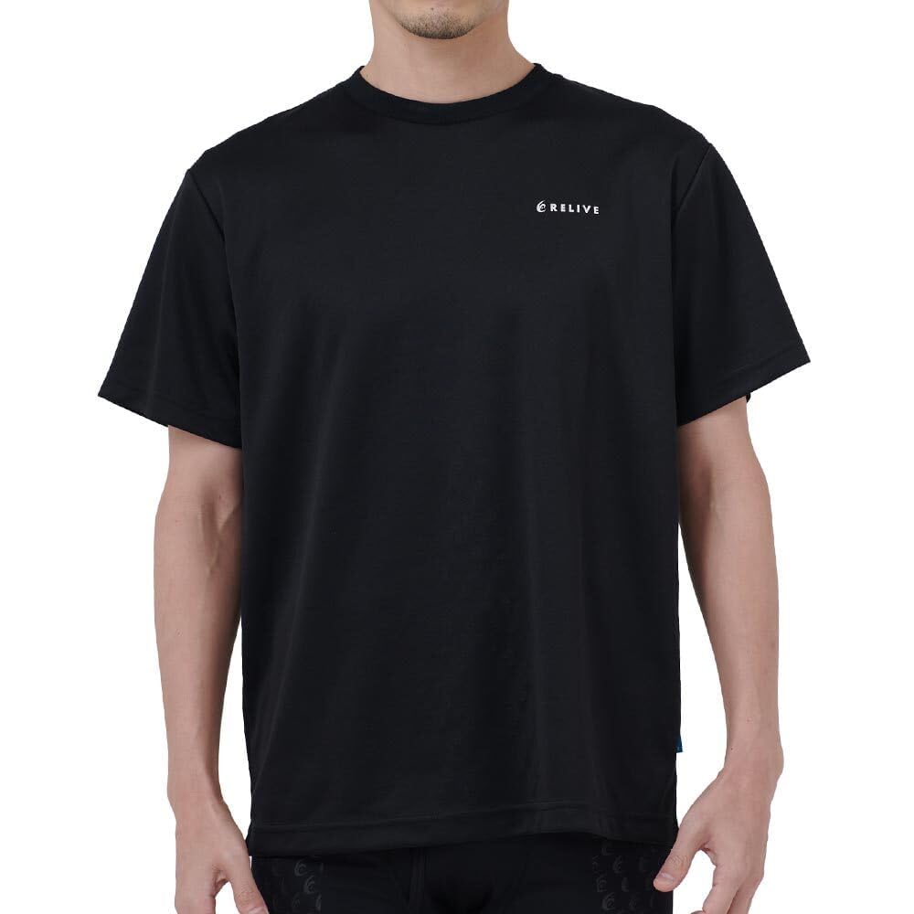 Respect for the Aged Day Gift Alpha General Medical Device Unisex Short Sleeve [Relive Shirts] T-Shirt (JP, Alphabet, SS, Black)