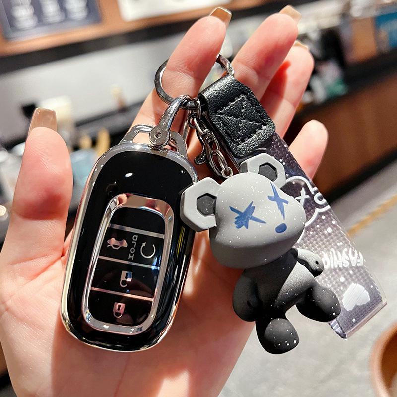Compatible Key Cover for 2023 Honda 11th Gen Civic 11CRV - Stylish High-End Shell with Buckle