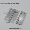 Flat Crown Hinges in Gold, Silver, Antique Bronze - Available in 1.5, 2, 3, & 4-inch Sizes