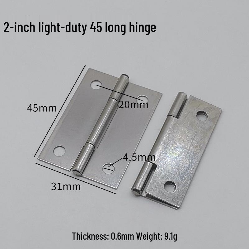 Flat Crown Hinges in Gold, Silver, Antique Bronze - Available in 1.5, 2, 3, & 4-inch Sizes