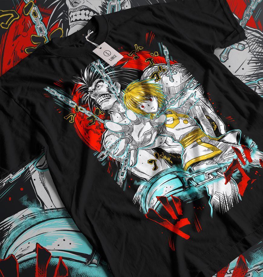 

Kurapika T-shirt Hisoka Gon Killua Meruem Illumi HXH Kawaii Anime Shirt All Size 4XL