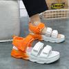 Neue Mode Blaue Herren Sommer Sandalen Trendiges Design Jelly Plateau Sandalen Herren Outdoor Bequeme Rutschfeste Strandsandalen Frau