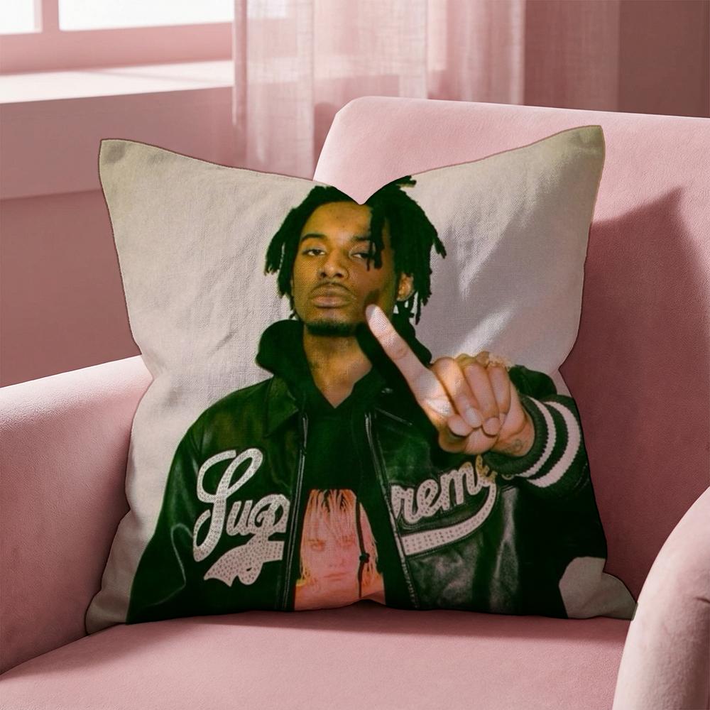 P-Playboi Carti SINGER Cushion Cover Multi-Scene Pillow Cover for Home & Car - Reversible, Soft & Durable for Daily Use