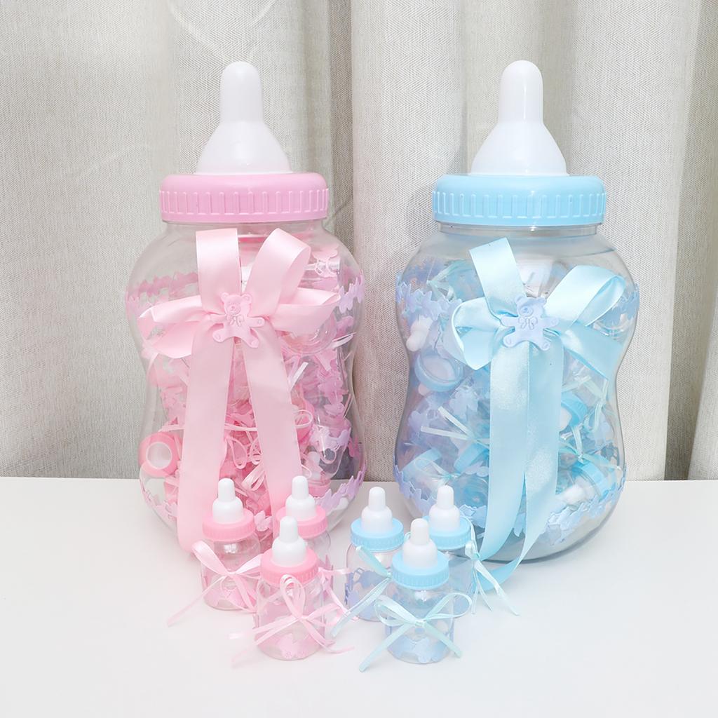 30pcs Cute Feeding Bottle Shape Candy Boxes for Event Christening Party Decoration