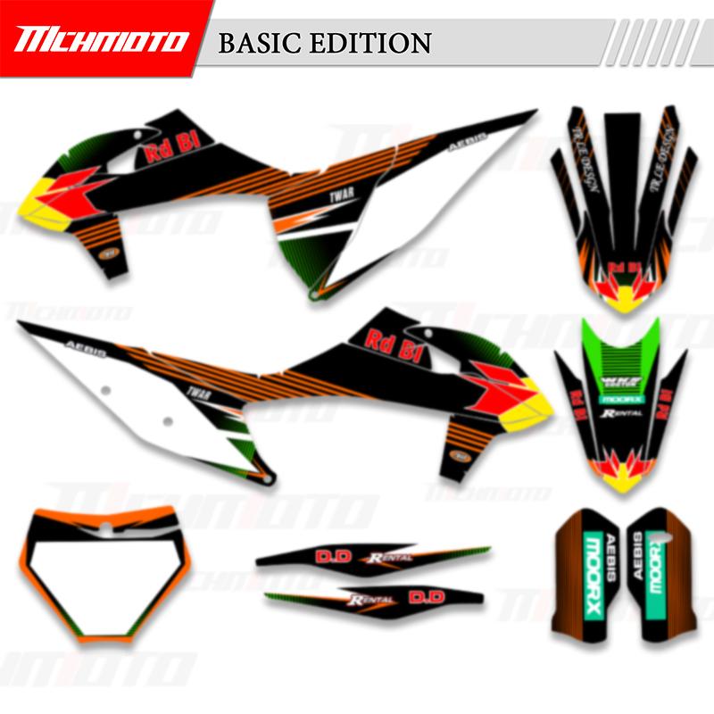 MCHMFG Full Graphics Decals Sticker Kits For KTM 125 250 350 450 500 525 SX SXF EXC