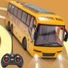 Rc Bus Electric Remote Control Car with Light Tour Bus School City Model 27Mhz Radio Controlled Machine Toys For Boys Kids