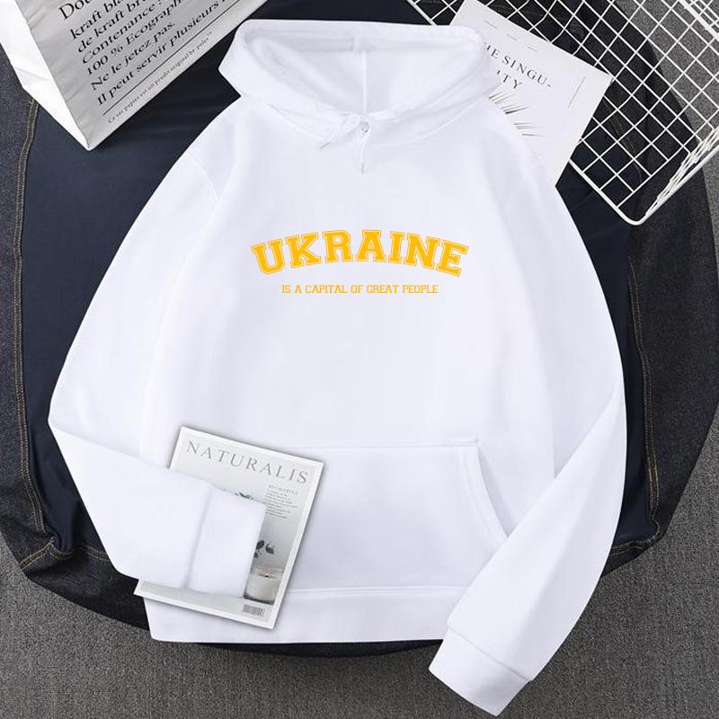Ukrainian Hoodies Ukraine Sweatshirt Men Women Pullover Fleece Man Sweatshirts Yellow Green Hooded Men'S Clothing Streetwaer