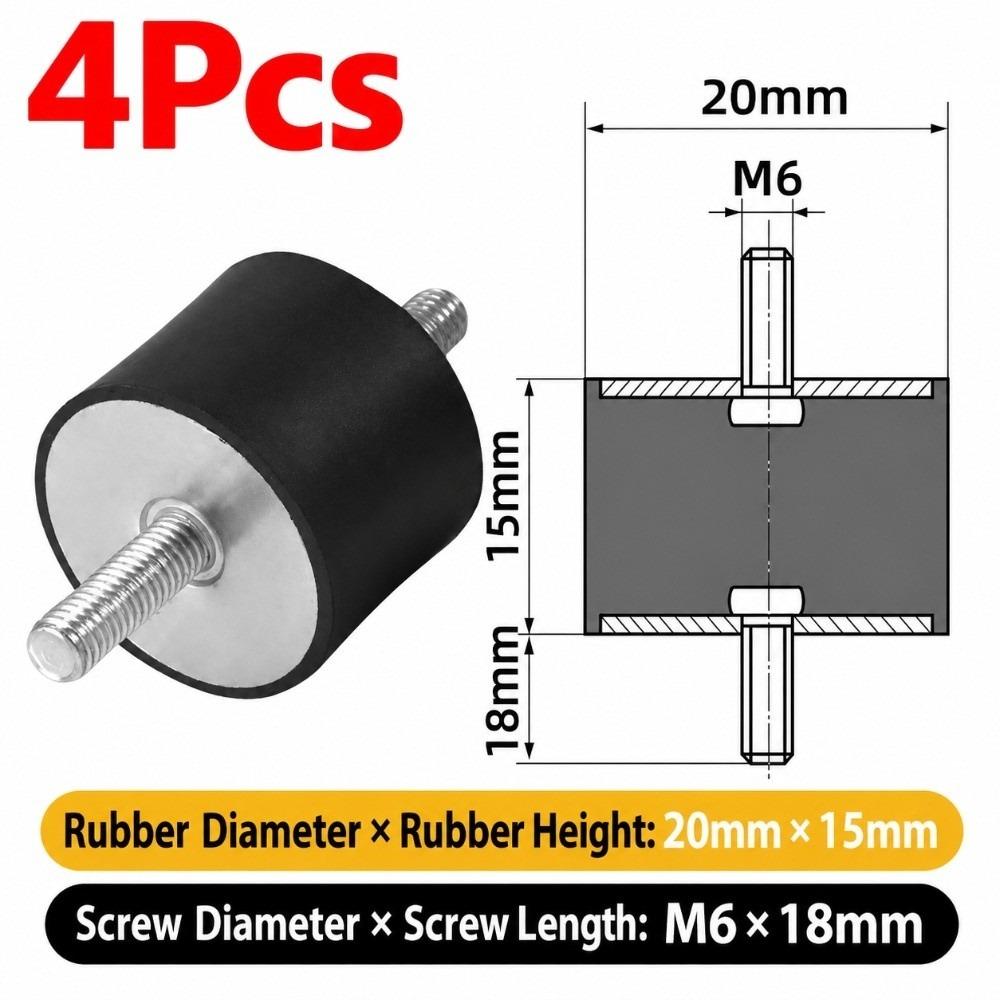 M3 M4 M5 M6 M8 M10 Silentblock Bobbin Mount Male Thread Shock Absorber for Marine Automotive Use