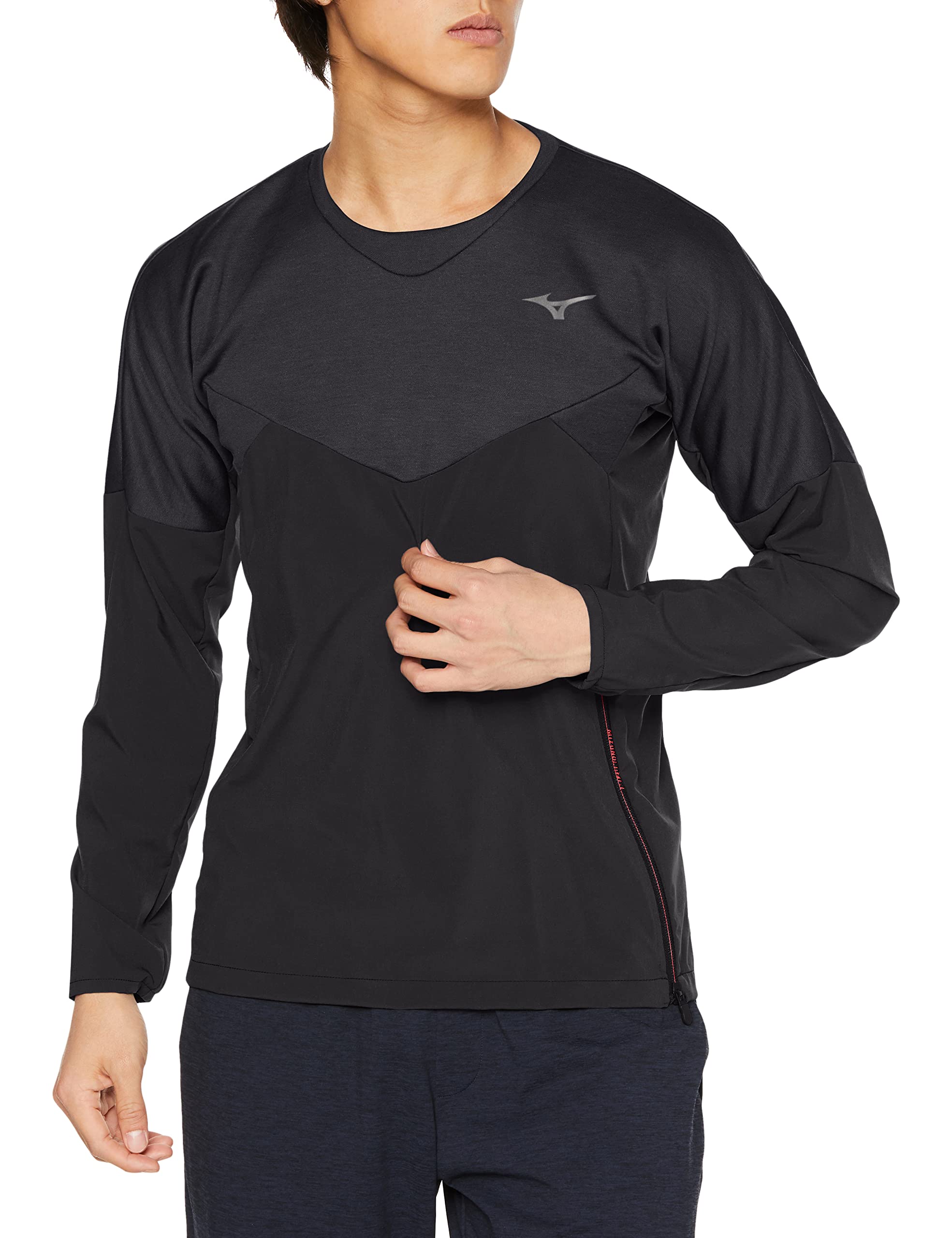 

Mizuno Thermal Charge Breath Thermo Crew Neck Training Size 32ME2531 Jacket, Men s, Black, L, чёрный